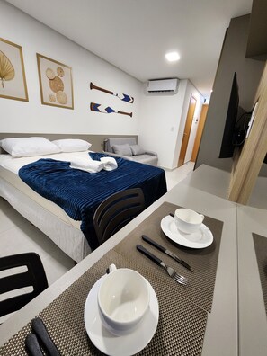 Premium Studio, City View | Living area - Flat Ofurô 12 VP by La Playa (Ipojuca)