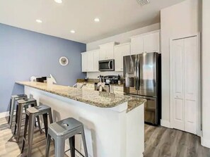 Fridge, microwave, oven, stovetop - Themed Home at Paradise Palm Resort with Pvt Pool (Kissimmee)