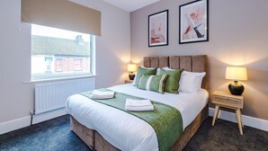 4 slaapkamers, een strijkplank/strijkijzer, gratis wifi, beddengoed