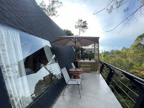 豪華小屋, 陽台, 花園景觀 | 露台/庭院