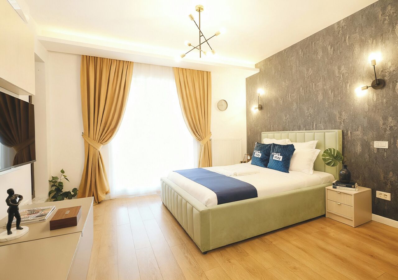 Studio familial | Décor unique, ameublement unique, rideaux d’obscurcissement