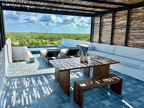 Outdoor dining - PH 33 ZEL-VA Tulum Penthouse (Tulum)
