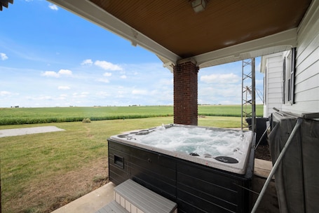 Terrace/patio. This Ole farmhouse