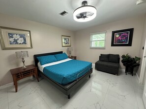 1 bedroom, iron/ironing board, travel crib, free WiFi
