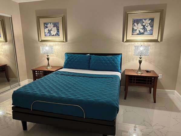 1 bedroom, iron/ironing board, travel crib, free WiFi