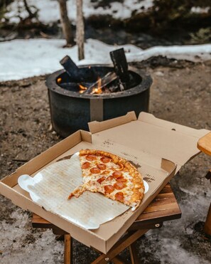 屋外ダイニングエリア