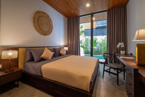 ヴィラ 2 ベッドルーム バルコニー | 2 室のベッドルーム、デスク、WiFi (無料)、ベッドシーツ