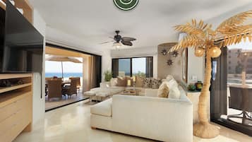 Departamento de lujo, vista a la playa | 3 habitaciones, tabla de planchar con plancha y wifi gratis