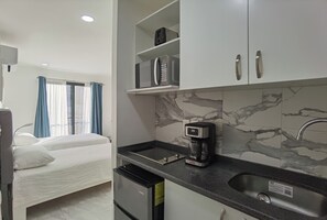 Habitación superior | Cocina privada | Frigorífico y congelador