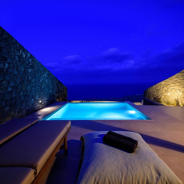 A heated pool