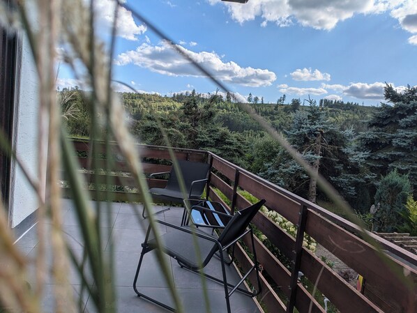 Terrace/patio - Moderne Ferienwohnung, wo Komfort auf Technologie Trifft! Neu ab August 2024 (Medebach)