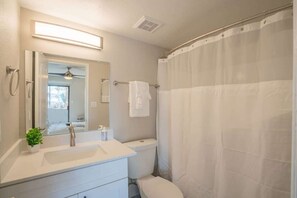 Shower, hair dryer