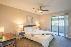 2 habitaciones, tabla de planchar con plancha, wifi y ropa de cama