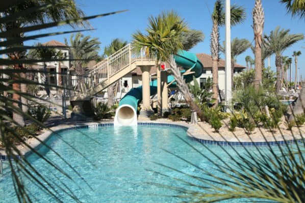 A heated pool