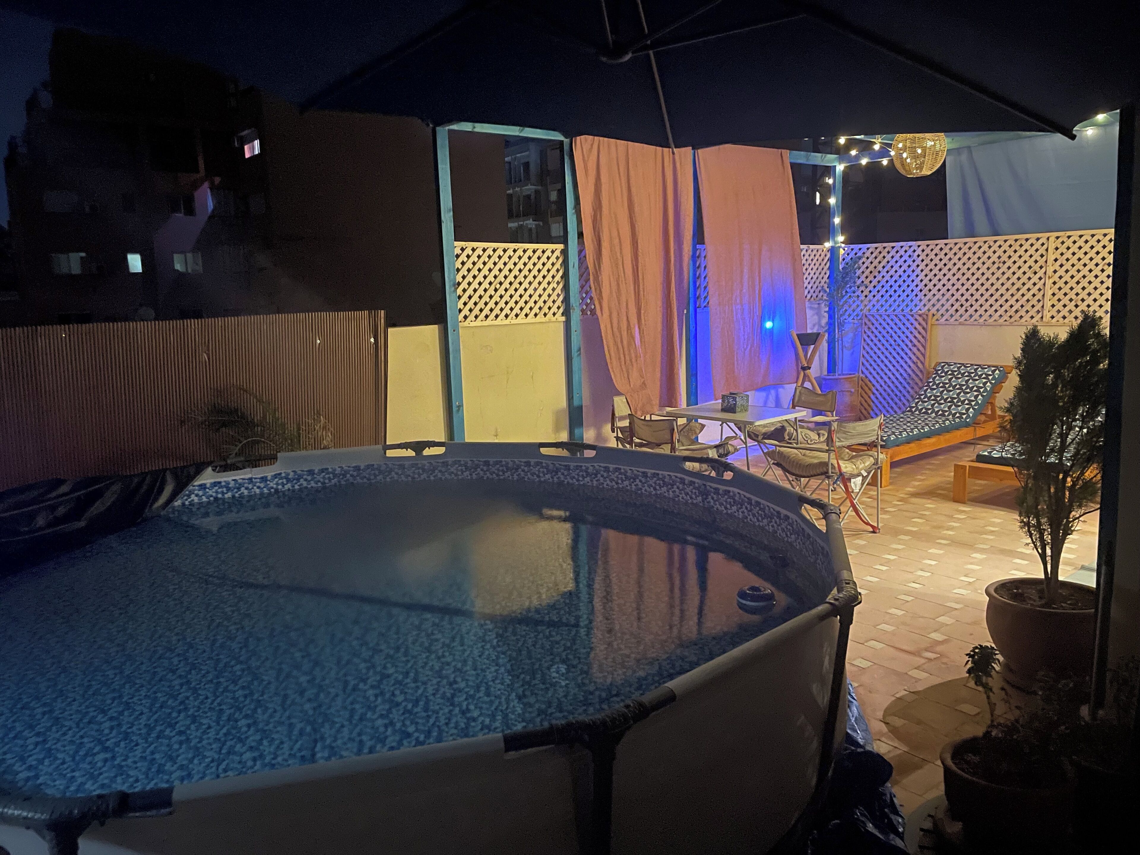 Familjelägenhet - utsikt mot staden | Terrass/Patio