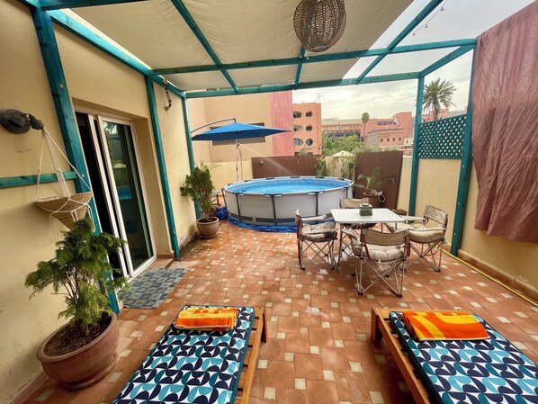 Family Apartment, City View | Terrace/patio - Aux Nuits de Miel - Marrakech (Marrakech)