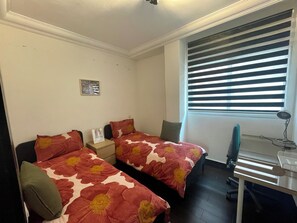 Family Apartment, City View | 3 bedrooms, desk, laptop workspace, blackout drapes