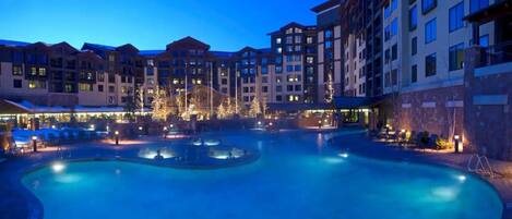 A heated pool