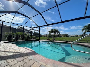 Pool - Spacious Waterfront 4+ bedroom Pool Home in delightful Rotonda West, FL (Rotonda West)