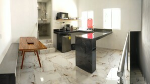 Family Loft, Multiple Beds, Kitchenette, City View | Private kitchen | Oven, blender, mixer, cookware/dishes/utensils - Casa Soliman & Loft Soliman (Cancun)