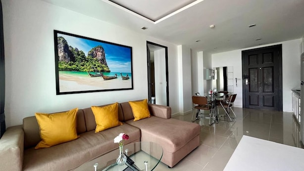 Condo, 2 Bedrooms, Accessible, Balcony | Living area - 6-17 - 2 Bdr Condo With Balcony and Shared Pool (Patong)