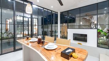 Basic Villa | Bathroom | Shower, bidet, towels, soap