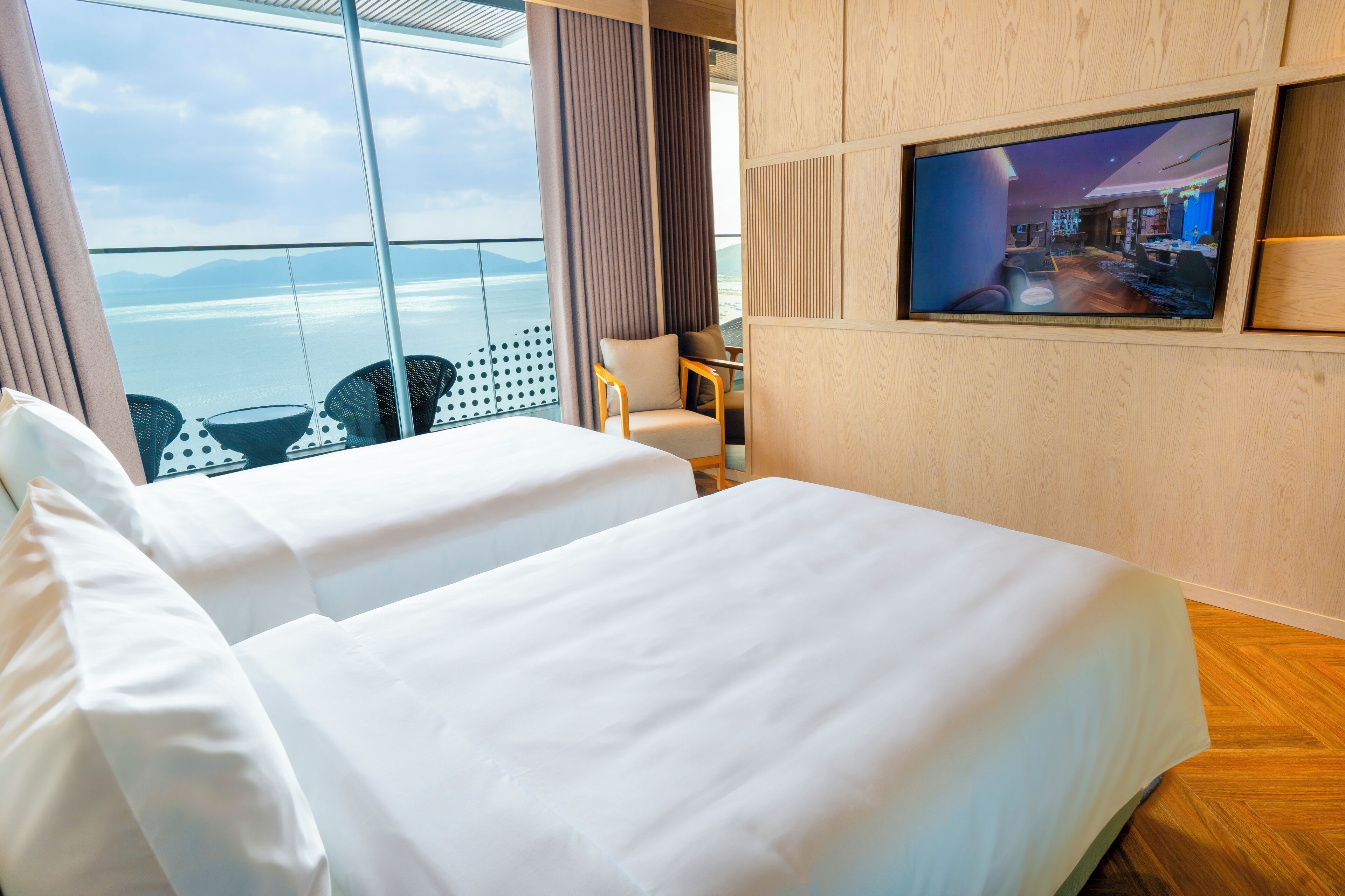 Deluxe-Zimmer, 2 Einzelbetten, Meerblick