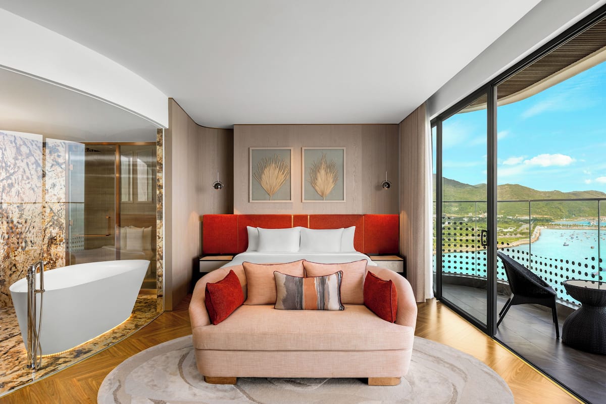 Ropa de cama de alta calidad y minibar