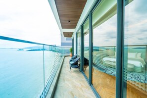 Vue sur la plage/l’océan