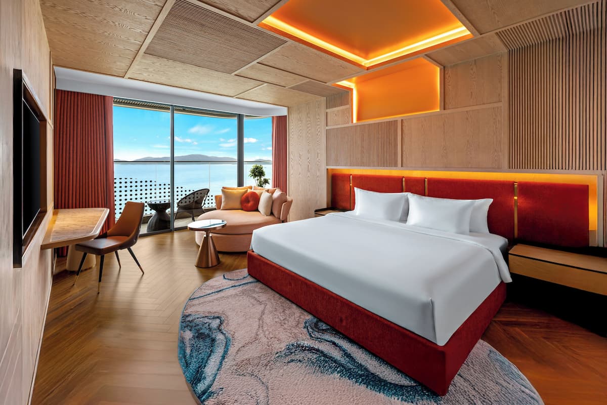 Ropa de cama de alta calidad y minibar