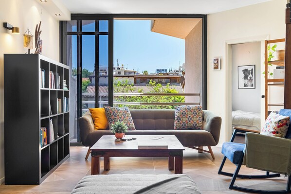 Apartment, Balcony | Living area - Hasharon Rooftop Oasis by Sea N' Rent (Ramat Hasharon)