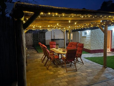 Family home with private garden and hot tub