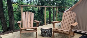 Glamping at Maine Water Buffalo Farm