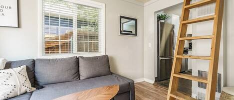 Tv, pejs, bøger, kontorer