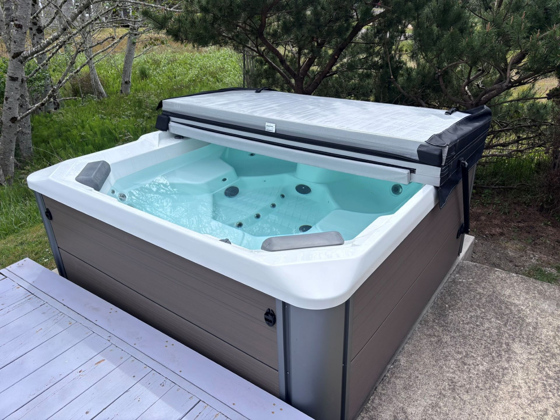 Idromassaggio all'aperto