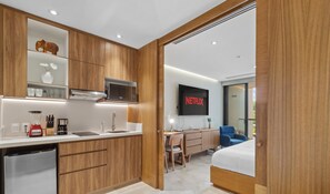 1 sovrum, skrivbord, wi-fi och sängkläder