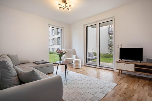 Apartment 'Modernes Loft mit Terrasse-Garten' mit privater Terrasse, Gemeinschaftsgarten & WLAN