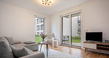 Apartment 'Modernes Loft mit Terrasse-Garten' mit privater Terrasse, Gemeinschaftsgarten & WLAN