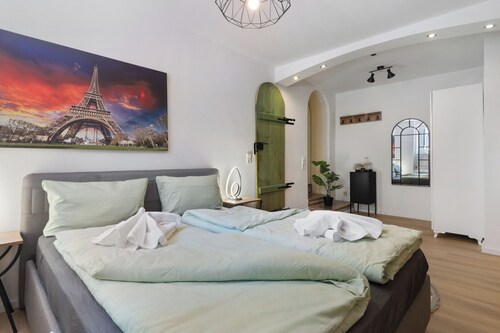 Apartment 4 mit 2 Schlafzimmern mit Gemeinschaftsterrasse und Wi-Fi