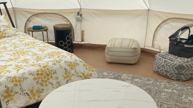 1 bedroom, bed sheets - Double Queen Glamping Tent (Lodi)