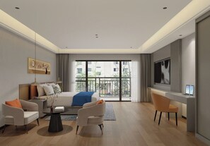 Comfort Suite, Balcony, City View | In-room safe, desk, soundproofing, free WiFi