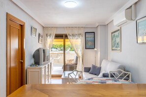 TV, DVD player, stereo