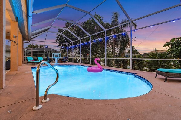 Una piscina climatizada