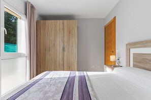 2 makuuhuonetta, vuodevaatteet