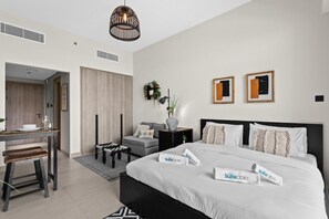 1 bedroom, iron/ironing board, travel crib, WiFi