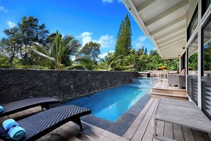 A heated pool