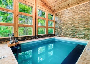 Indoor pool, a heated pool - Luxury Cabin w/ Indoor Pool, Putt-Putt & Hot Tub (Sevierville)