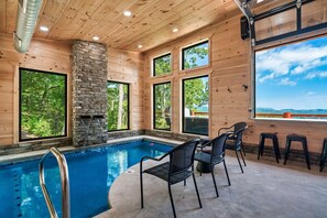 Indoor pool, a heated pool