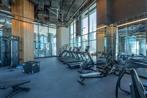 Fitness facility - 15 Northside - 210A · Contemporary Ranch Living with Burj Khalifa View (Dubai)