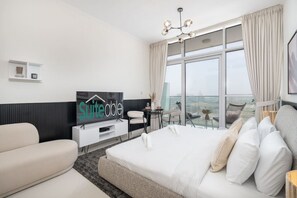 Desk, iron/ironing board, travel crib, WiFi